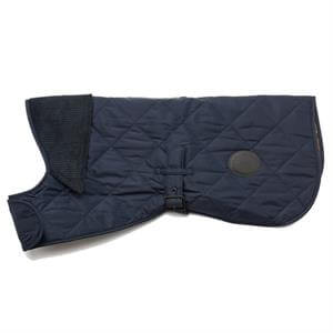 Barbour Navy Quilted Dog Coat